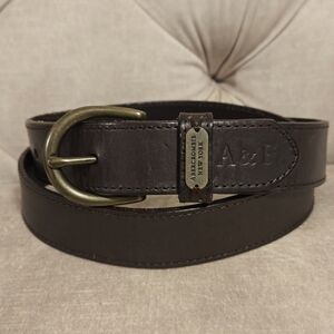 Abercrombie & Fitch leather belt, size S/M